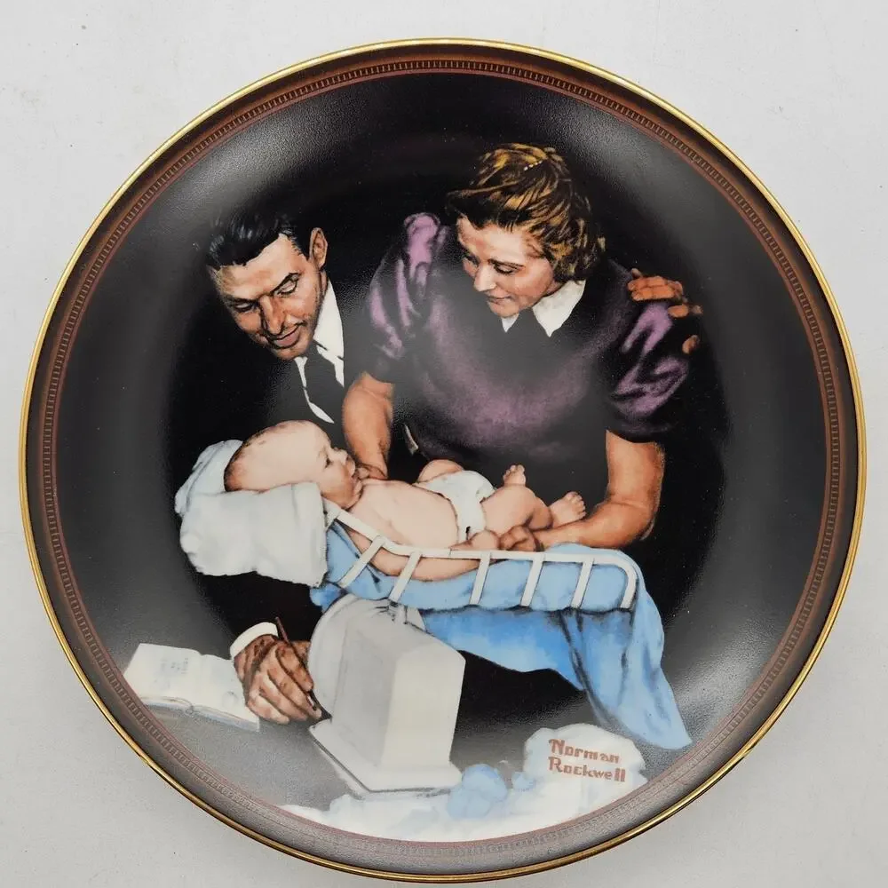 Normal Rockwell Collectors Plate GROWING STRONG #16905A 1989